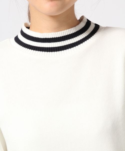 LOWRYS FARM（ローリーズファーム）の「スウェットラインワンピースロングスリーブ（ワンピース/ドレス・レディース・オフ/ブラック/グレー・Ｍ/Ｌ）」の6枚目の写真