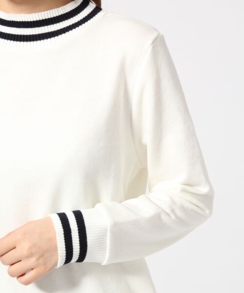 LOWRYS FARM（ローリーズファーム）の「スウェットラインワンピースロングスリーブ（ワンピース/ドレス・レディース・オフ/ブラック/グレー・Ｍ/Ｌ）」の7枚目の写真