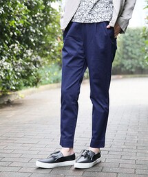 GLOBAL WORK | サテンストレッチテーパード(パンツ)