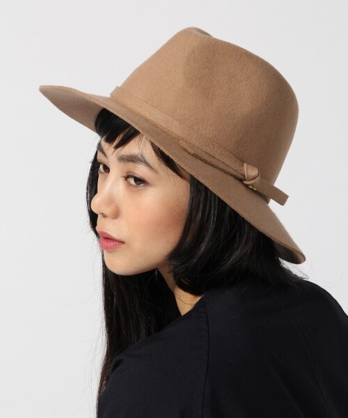 GLOBAL WORK（グローバルワーク）の「フェルトツバヒロハット２（アクセサリー・レディース・ブラック09/ブラウン52/ネイビー88・ONE SIZE）」の2枚目の写真