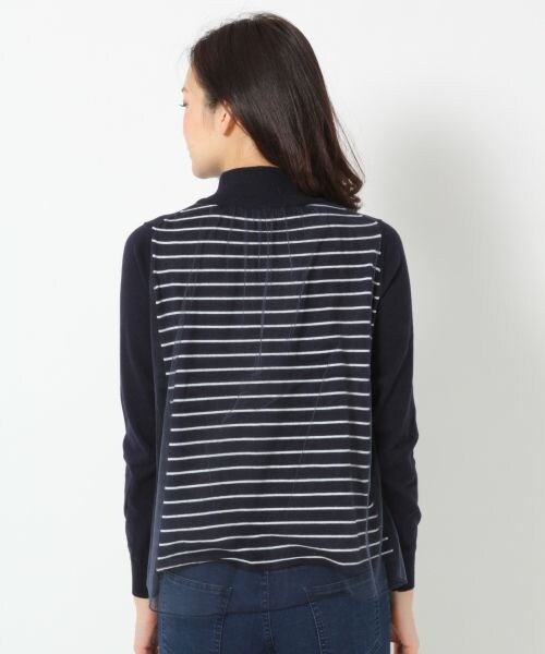 BLISS POINT Womens（ブリスポイント ウイメンズ）の「14ゲージバックチュールニット（トップス・レディース・ホワイト/グリーン/ネイビー・Ｍ/Ｌ）」の6枚目の写真