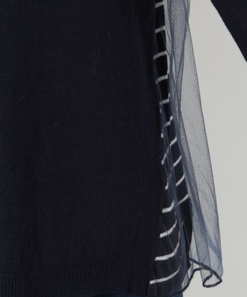 BLISS POINT Womens（ブリスポイント ウイメンズ）の「14ゲージバックチュールニット（トップス・レディース・ホワイト/グリーン/ネイビー・Ｍ/Ｌ）」の11枚目の写真