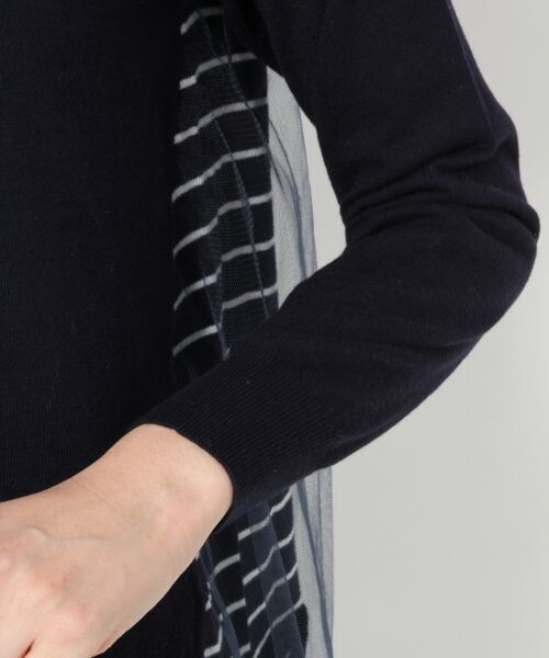 BLISS POINT Womens（ブリスポイント ウイメンズ）の「14ゲージバックチュールニット（トップス・レディース・ホワイト/グリーン/ネイビー・Ｍ/Ｌ）」の10枚目の写真