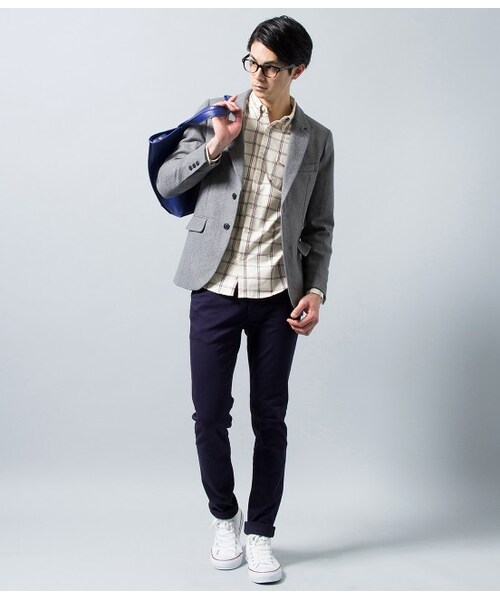 JUNRED（ジュンレッド）の「NEWスキニーパンツ（パンツ・メンズ・ブラック/グレー/ホワイト/ネイビー・0/1/2）」の14枚目の写真