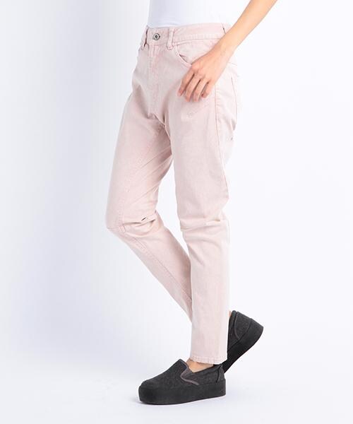 DOUBLE NAME(ダブルネーム)の「ケミカル加工スリムサルエルパンツ(パンツ・レディース・グリーン/ピンク/イエロー/グレー・S/M/L)」の5枚目の写真