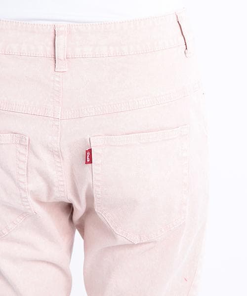 DOUBLE NAME(ダブルネーム)の「ケミカル加工スリムサルエルパンツ(パンツ・レディース・グリーン/ピンク/イエロー/グレー・S/M/L)」の8枚目の写真