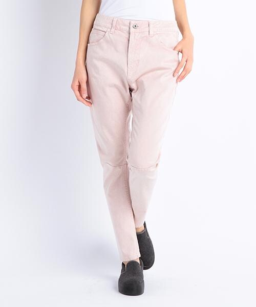 DOUBLE NAME(ダブルネーム)の「ケミカル加工スリムサルエルパンツ(パンツ・レディース・グリーン/ピンク/イエロー/グレー・S/M/L)」の4枚目の写真