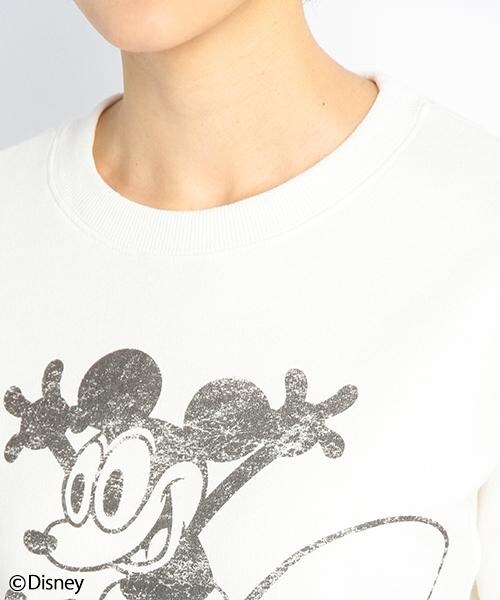 DOUBLE NAME（ダブルネーム）の「[Disney]スウェットトップス(ミッキー)（トップス・レディース・オフシロ・FREE）」の3枚目の写真