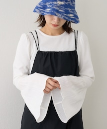 Kastane | 【2023SSアイテム】袖ティアードプルオーバー(Tシャツ/カットソー)