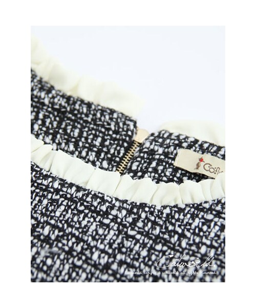 catworld（キャットワールド）の「高雅荷葉領雪紡百摺洋裝（その他・レディース・黑・S/M/L/XL）」の4枚目の写真