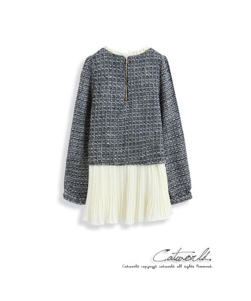 catworld（キャットワールド）の「高雅荷葉領雪紡百摺洋裝（その他・レディース・黑・S/M/L/XL）」の3枚目の写真