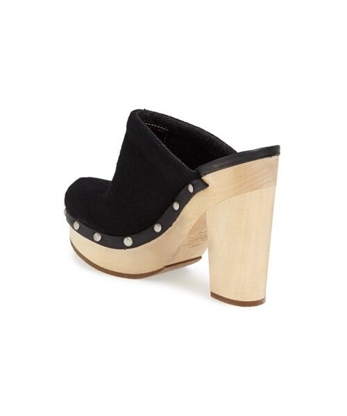 WOOLRICH(ウールリッチ)の「Woolrich 'Journalist' Platform Mule Clog (Women)(サンダル・レディース・Black・9.5 M/7 M/8.5 M/9 M/10 M/7.5 M/6.5 M/8 M)」の4枚目の写真