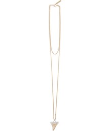 GIVENCHY | Givenchy Small Shark Tooth necklace in palladium-tone and pale gold-tone brass(ネックレス)