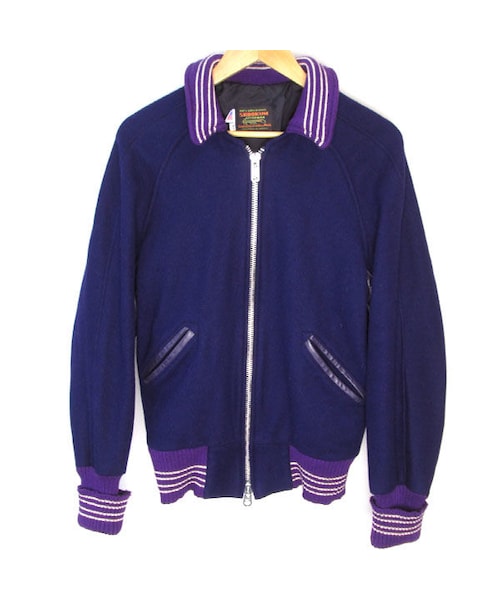 Skookum スタジャン 40サイズ　made inUSA SKOOKUM（スクーカム）の「USA製 SKOOKUM ソリッドカラー 無地 袖革 袖