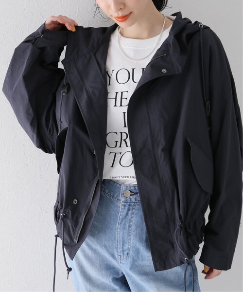 ジャケット・アウター JANE SMITH / NYLON  SHORT JACKET  BLACK JANE SMITH / NYLON SHORT JACKET BLACK