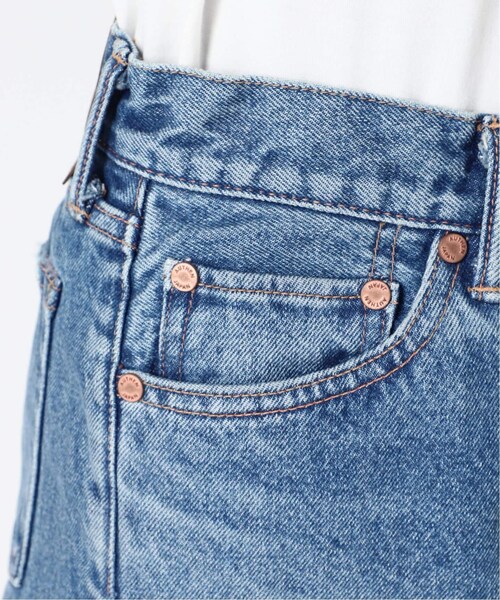 Spick & span◆AUTHENローライズワイドレッグダメージデニム Spick & span◇AUTHENローライズワイドレッグダメージデニム