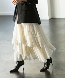 Noble（ノーブル）の「《追加予約2》【CASA FLINE】別注コットンティアードスカート（その他）」