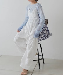 Kastane | 【2023SSカタログ掲載アイテム】ナイロンキャミサロペット(サロペット/オーバーオール)