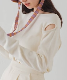 Kastane | 【2023SSカタログ掲載アイテム】アームスリットプルオーバー(Tシャツ/カットソー)