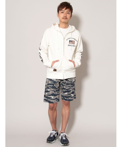 AVIREX（アヴィレックス）の「avirex/アヴィレックス/メンズ/TIGER CAMO 8 POCKETS SHORT PANTS/タイガーカモ 8ポケット ショートパンツ（パンツ・メンズ・GREY・M/L/XL）」の7枚目の写真