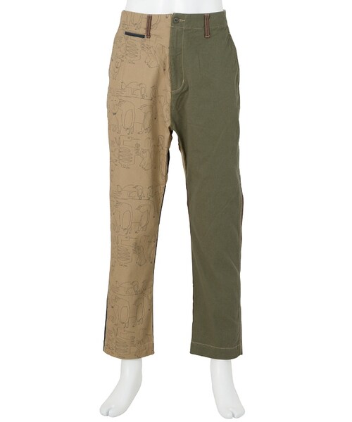 Ne-net（ネネット）の「メンズ アニマルボトム / パンツ（パンツ・メンズ・beige/multi・03）」の2枚目の写真