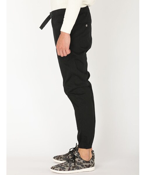 BEAVER（ビーバー）の「別注Herringbone Jog Pants Men's（パンツ・メンズ・BLACK/BEIGE・S/M/L）」の2枚目の写真
