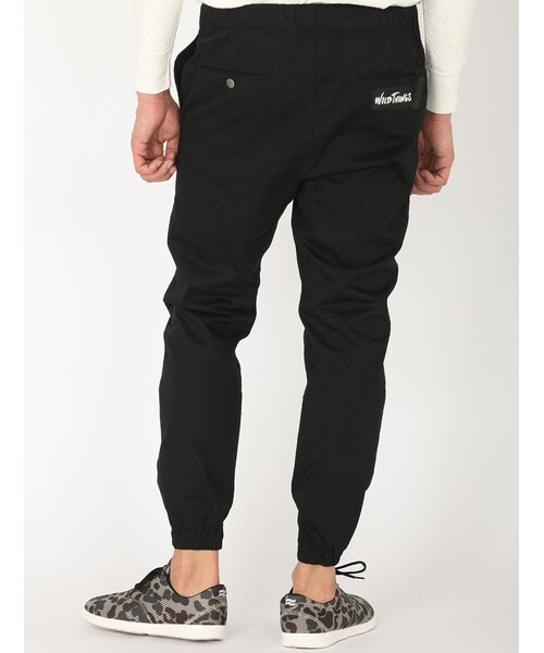 BEAVER（ビーバー）の「別注Herringbone Jog Pants Men's（パンツ・メンズ・BLACK/BEIGE・S/M/L）」の3枚目の写真