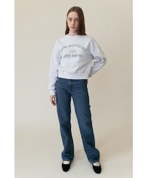 AMONG（アマング）の「[23SS] A BACK RIBBON SWEATSHIRT_WHITE GREY（その他）」