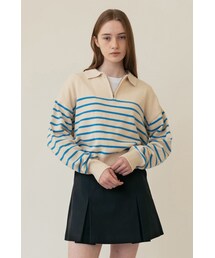 AMONG（アマング）の「[23SS] A COTTON TUCK MINI SKIRT_NAVY（その他）」