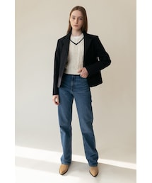 AMONG（アマング）の「[23SS] A TWILL COTTON SINGLE JACKET_NAVY（その他）」