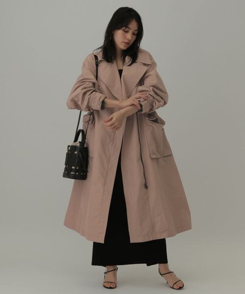 Chaos(カオス)の「バンドルアウターコート(ジャケット/アウター・レディース・ブラック09/カフェラテ54・FREE)」の2枚目の写真