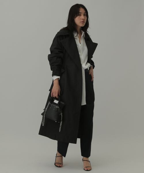 Chaos(カオス)の「バンドルアウターコート(ジャケット/アウター・レディース・ブラック09/カフェラテ54・FREE)」の5枚目の写真
