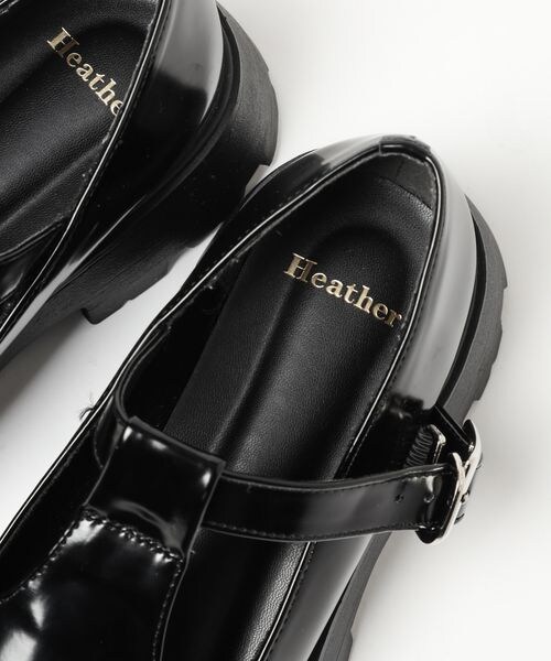 Heather(ヘザー)の「Tストラップボリュームソールシューズ(シューズ・ブラック 09・M(~23.5)/L(~24.5))」の17枚目の写真