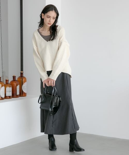 LAKOLE（ラコレ）の「2WAYスクエアミニボストンバッグ（バッグ・ブラック(19)/アイボリー(52)/ブルー(80)・F）」の4枚目の写真