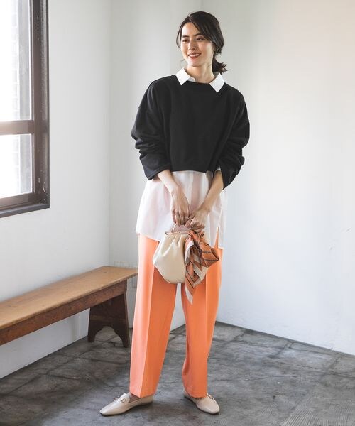 LEPSIM（レプシィム）の「メタルハンドル2WAYバッグ（バッグ・アイボリー08/ブラック09・ONE SIZE）」の6枚目の写真