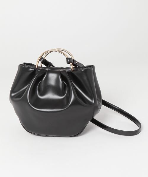 LEPSIM（レプシィム）の「メタルハンドル2WAYバッグ（バッグ・アイボリー08/ブラック09・ONE SIZE）」の10枚目の写真