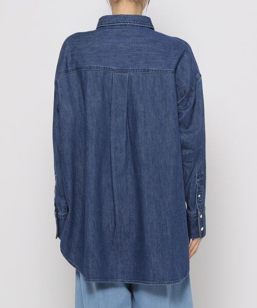 LEPSIM（レプシィム）の「リョウポケBIGシャツ2（トップス・レディース・オフホワイト05/カーキ74/インディゴ85/ネイビー88・FREE SIZE）」の18枚目の写真