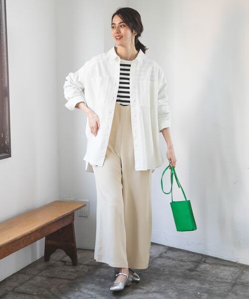 LEPSIM（レプシィム）の「リョウポケBIGシャツ2（トップス・レディース・オフホワイト05/カーキ74/インディゴ85/ネイビー88・FREE SIZE）」の7枚目の写真