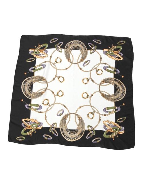 LEPSIM(レプシィム)の「アソート柄スカーフ(ファッション雑貨・レディース・ブラック09/グレージュ51/グリーン75・ONE SIZE)」の9枚目の写真