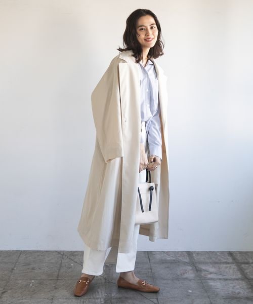 LEPSIM（レプシィム）の「テーラードロングコート（ジャケット/アウター・レディース・アイボリー08/ベージュ52/ネイビー89・FREE SIZE）」の4枚目の写真