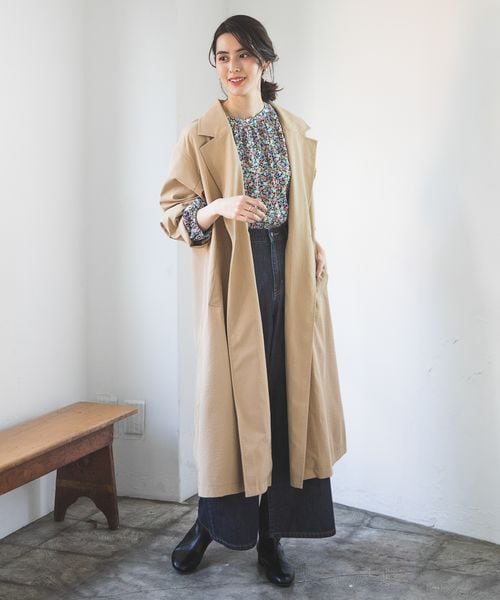 LEPSIM（レプシィム）の「テーラードロングコート（ジャケット/アウター・レディース・アイボリー08/ベージュ52/ネイビー89・FREE SIZE）」の7枚目の写真