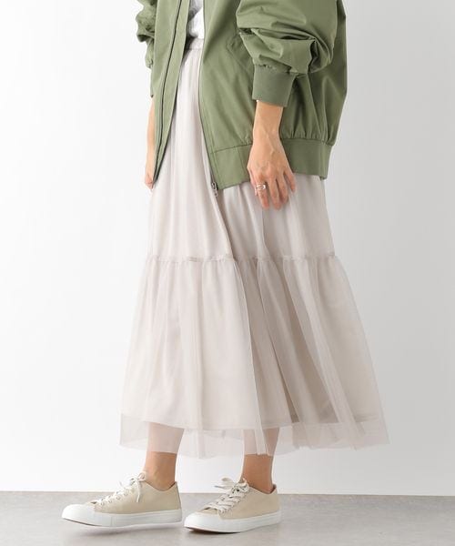 LEPSIM（レプシィム）の「キリカエチュールスカート（スカート・ブラック09/グレー15・FREE SIZE）」の7枚目の写真