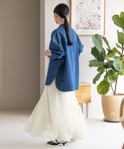 LOWRYS FARM（ローリーズファーム）の「チュールレイヤードスカート（スカート・オフ05/ブラック09/★NEWカラー★ブラックドット10/★NEWカラー★ベージュ*ブラック52/ブラウン55・F）」の8枚目の写真