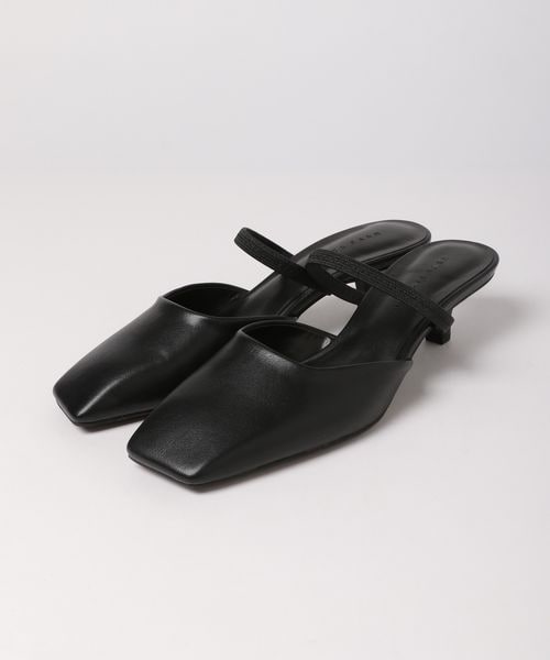 LOWRYS FARM（ローリーズファーム）の「スクエアトゥストラップミュール（シューズ・ホワイト08/ブラック09/パープル98・M/L）」の21枚目の写真