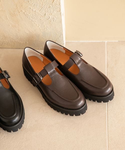 LOWRYS FARM（ローリーズファーム）の「Ｔストアツゾコシューズ（シューズ・レディース・ブラック09/ブラウン58・M/L）」の2枚目の写真