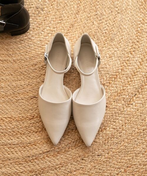 LOWRYS FARM(ローリーズファーム)の「セパレートパンプス(シューズ・アイボリー08/ブラック09・M(23-23.5)/L(24-24.5))」の1枚目の写真