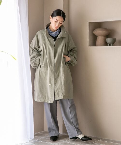 LOWRYS FARM（ローリーズファーム）の「ボリュームモンスターコート（ジャケット/アウター・アイボリー08/ブラック09/グリーン78・FREE）」の12枚目の写真