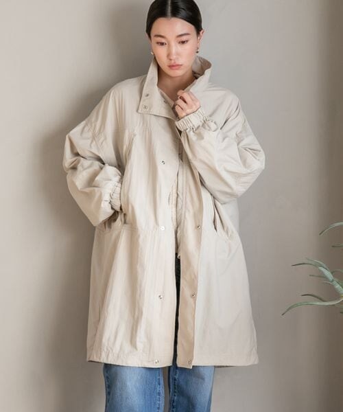 LOWRYS FARM（ローリーズファーム）の「ボリュームモンスターコート（ジャケット/アウター・アイボリー08/ブラック09/グリーン78・FREE）」の4枚目の写真