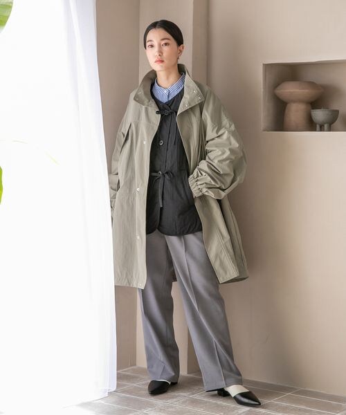 LOWRYS FARM（ローリーズファーム）の「ボリュームモンスターコート（ジャケット/アウター・アイボリー08/ブラック09/グリーン78・FREE）」の13枚目の写真