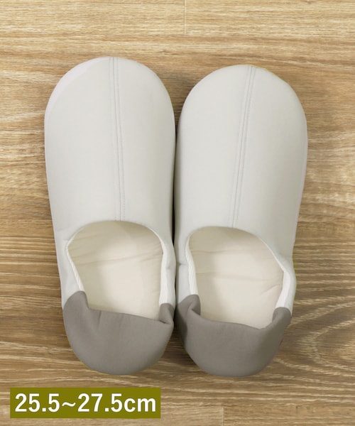 3coins(3coins)の「洗えるスリッパ:Lサイズ(ルームシューズ/スリッパ・ブラック系その他/ネイビー・0)」の1枚目の写真